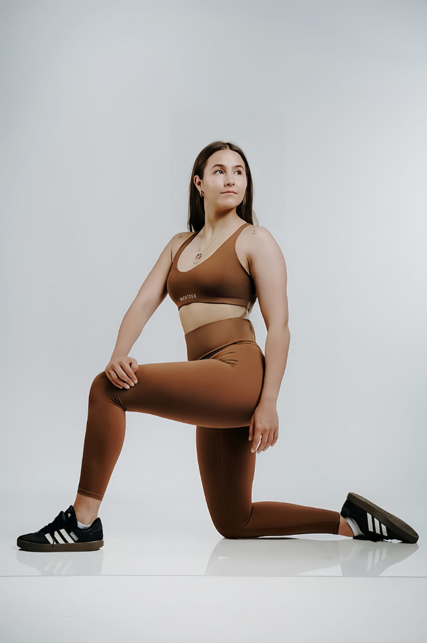 AERIS  Brown    Legging de cintura alta