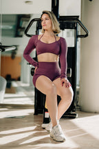 Top Deportivo Manga Larga SCULPT™ Malva