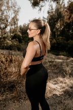 Top Deportivo Mujer Soporte Medio Negro
