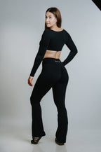Legging  Flare Cintura Alta Negro