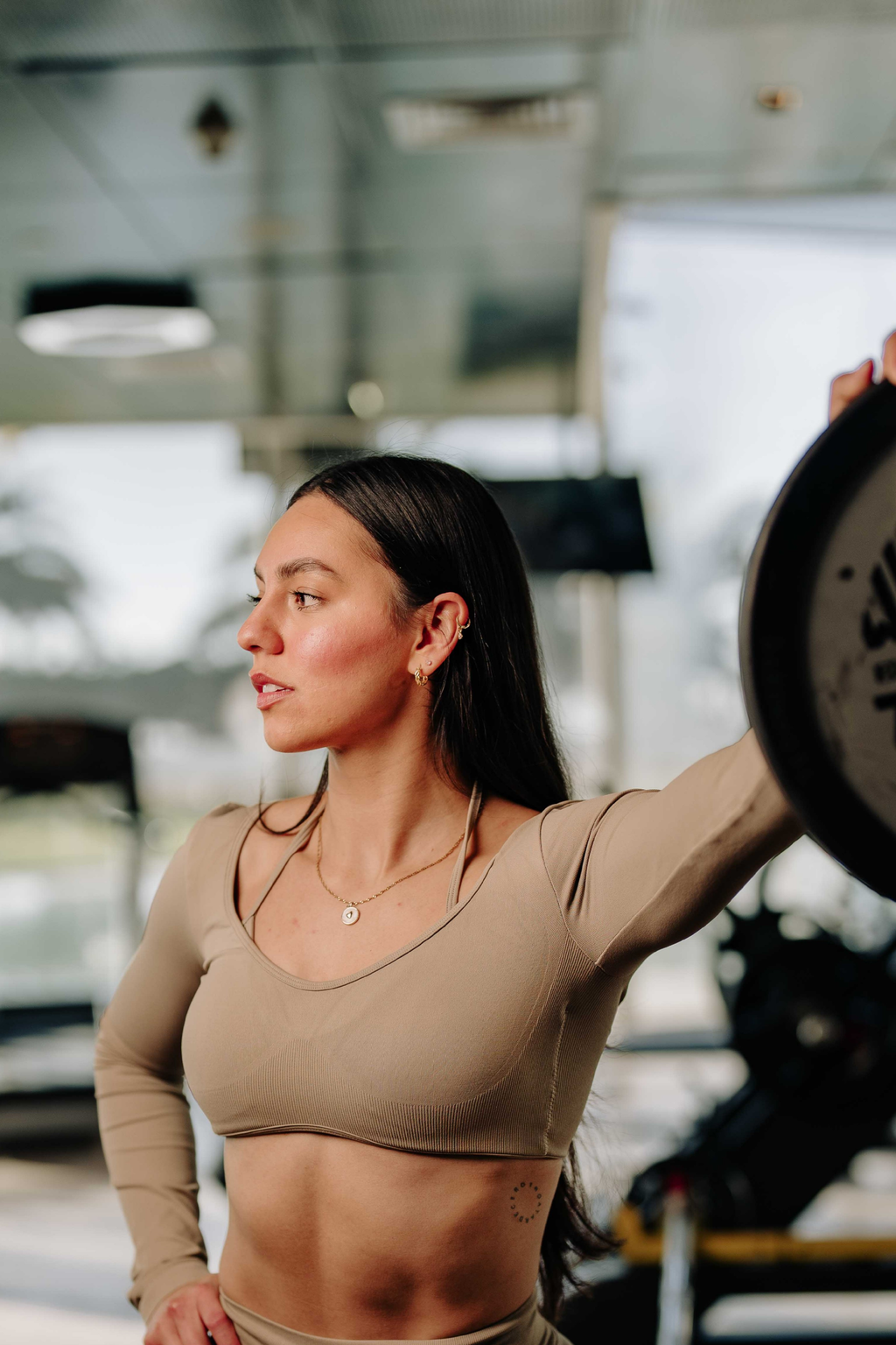 Top Sculpt Beige - Long Sleeve NeuroWear™