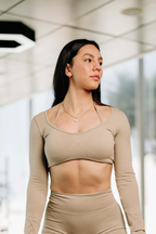 Top Deportivo Manga Larga SCULPT™ Apricot