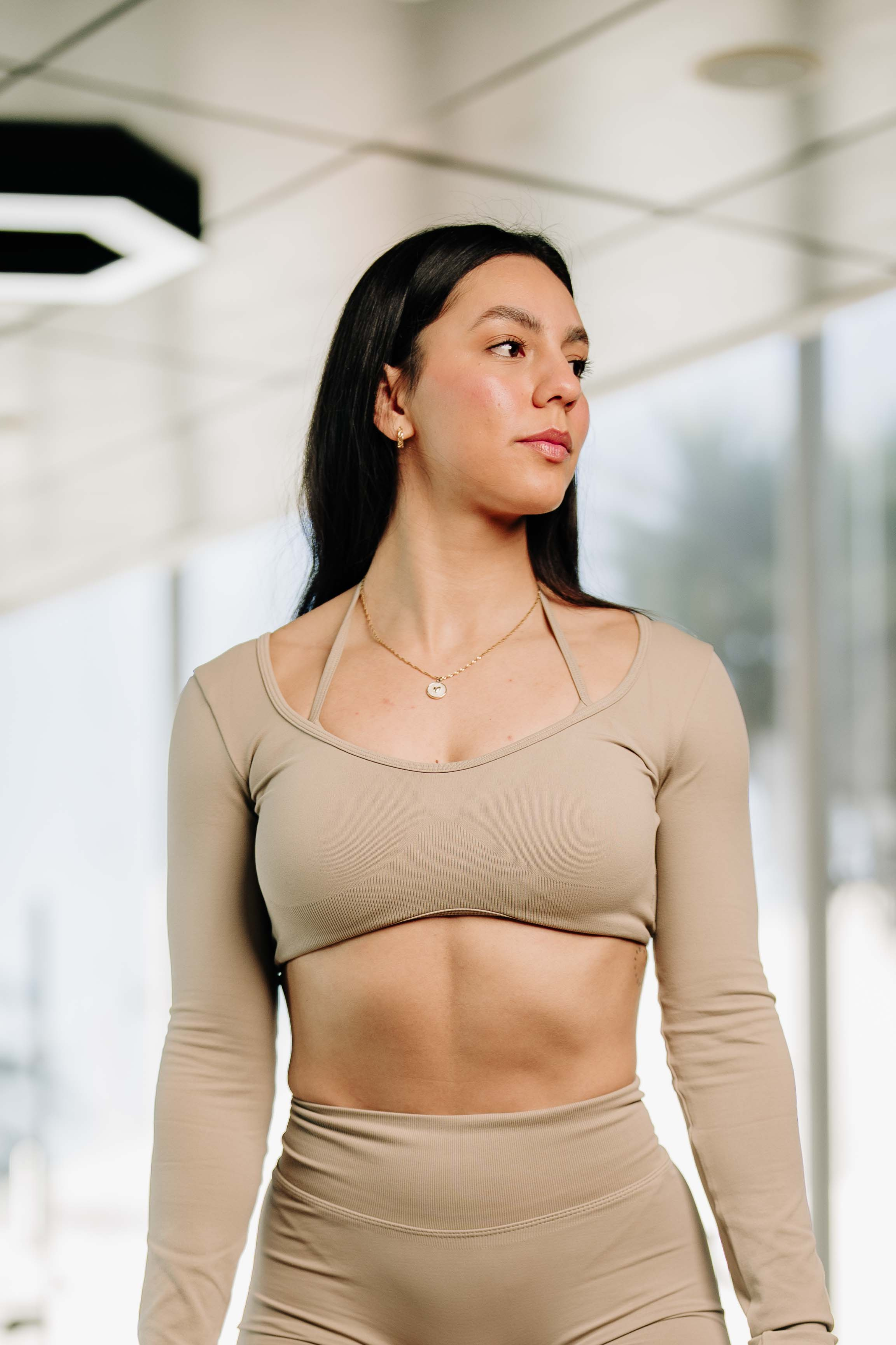 Top Sculpt Beige - Long Sleeve NeuroWear™