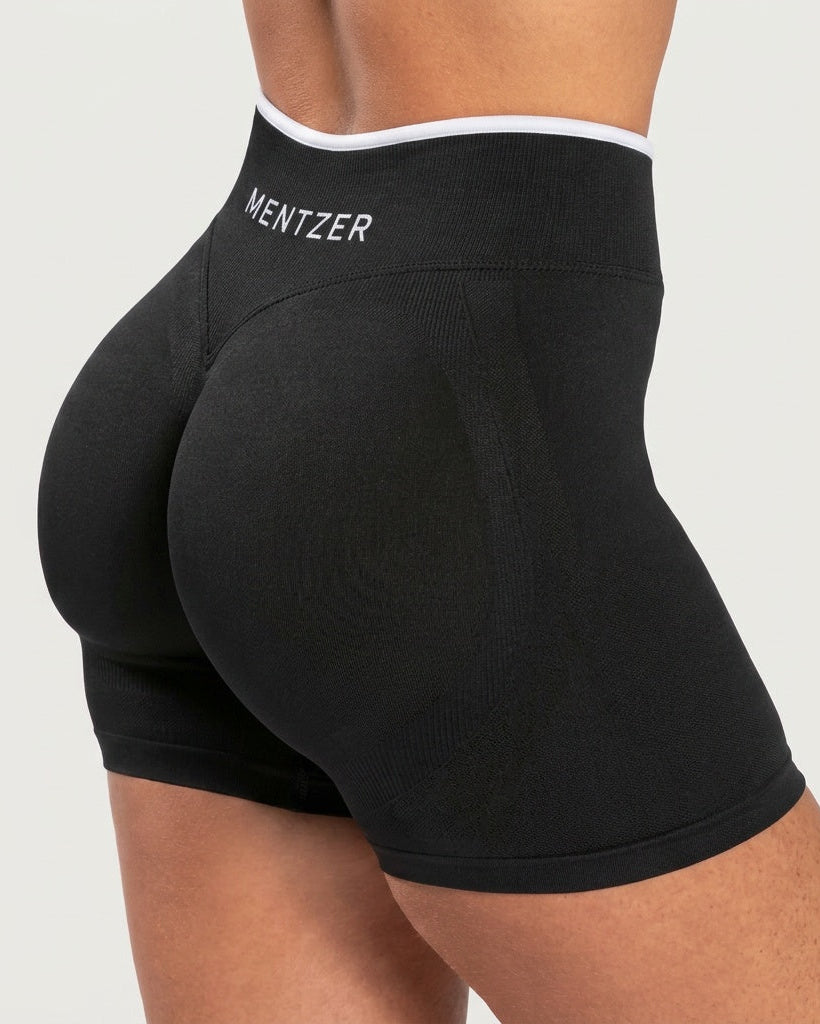 Short Sculpt Scrunch Line Black