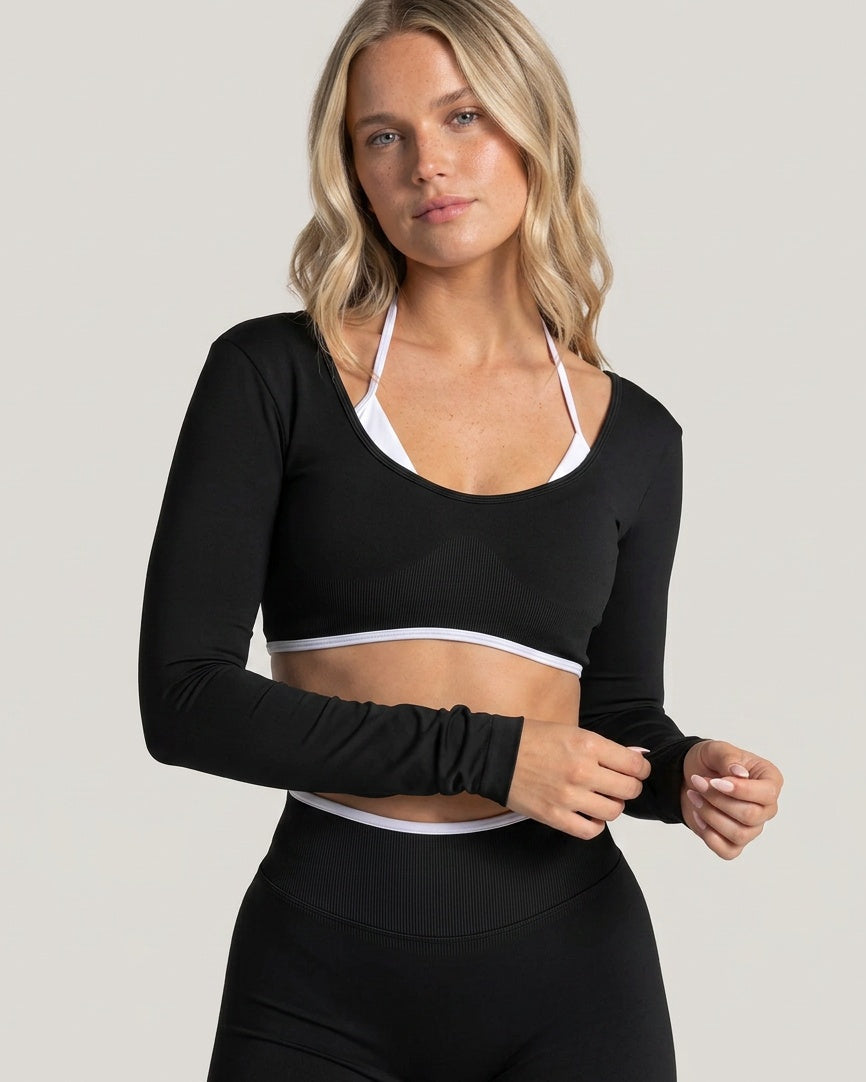 Top  Manga Larga SCULPT™ Black