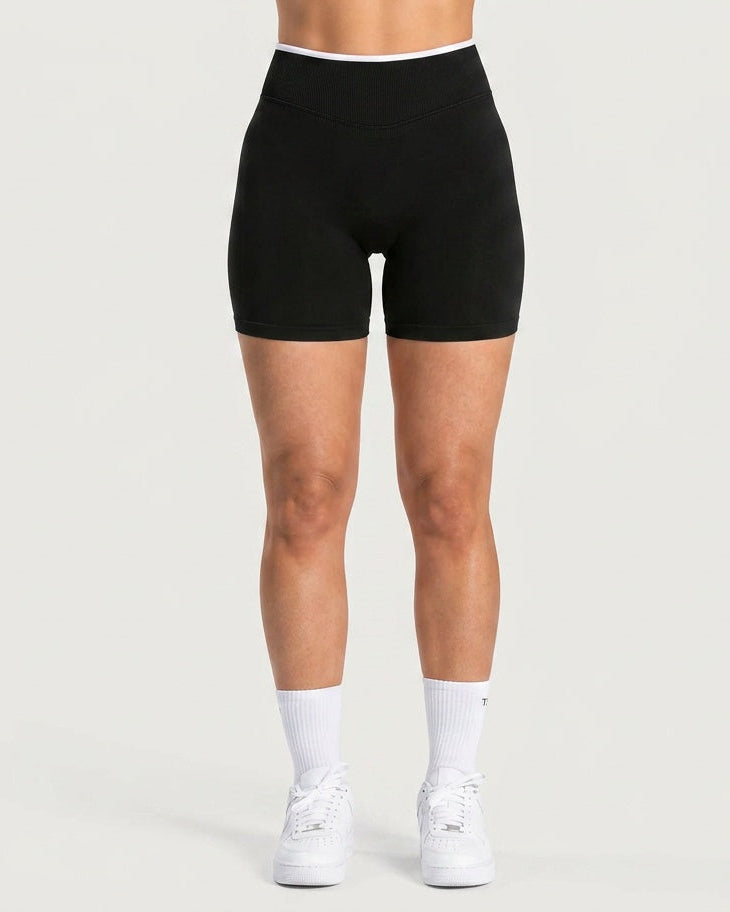 Short Sculpt Scrunch Line Black