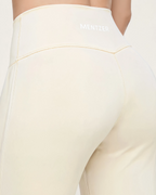 Wide Leg  Prana White   Pantalón Deportivo de Tiro Alto