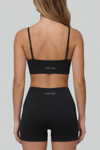 Top Deportivo Mujer Soporte Medio Negro