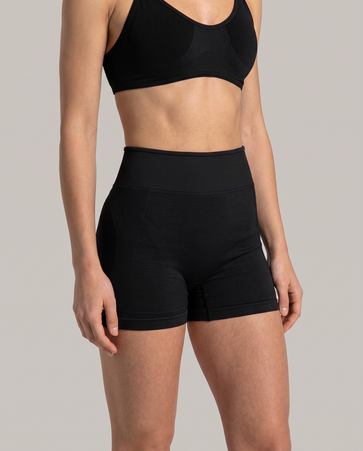 Shorts Deportivos  SCULPT Scrunch Negro