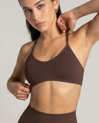 Sujetador deportivo Sculpt Café Moro