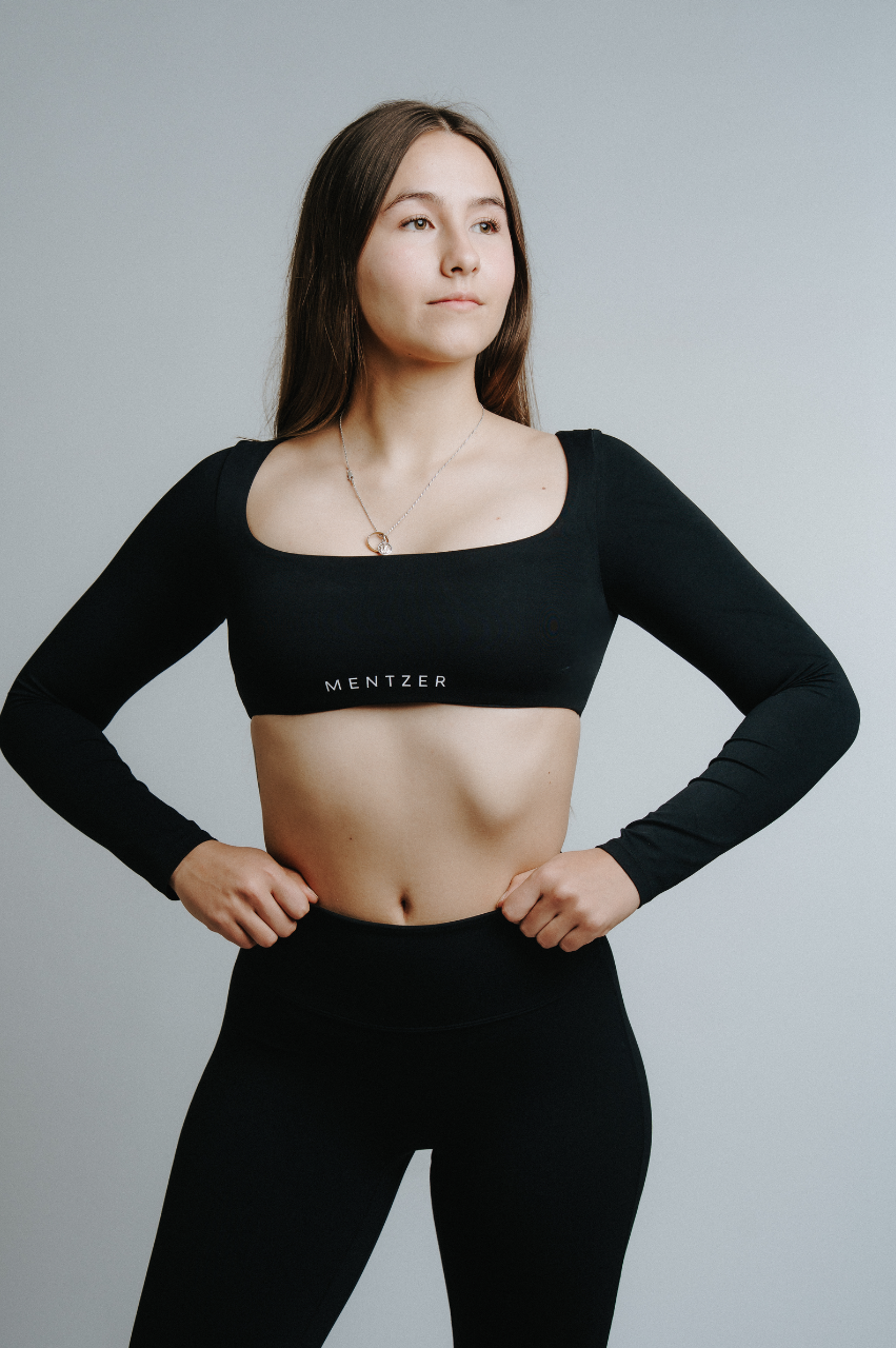 Top deportivo mujer manga larga escote cuadrado Mentzer Chile