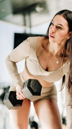 Top deportivo mujer manga larga escote cuadrado Mentzer Chile