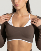 Top Deportivo Manga Larga SCULPT™ Brown